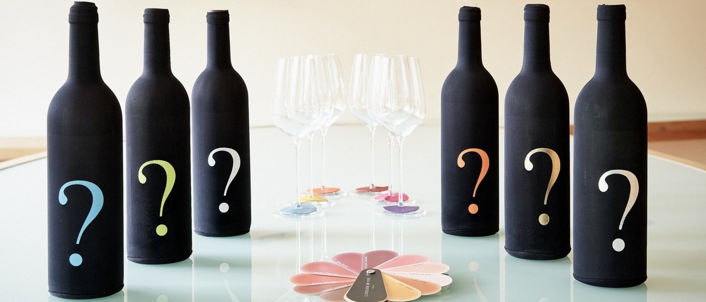 Wine bottle with question mark on it - Wine Paths